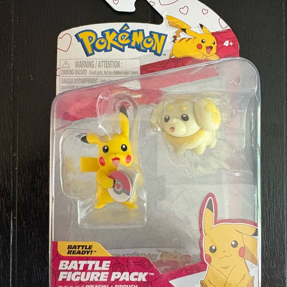 Pokemon Battle Figure Pack - Pikachu and Yamper - Yellow and White